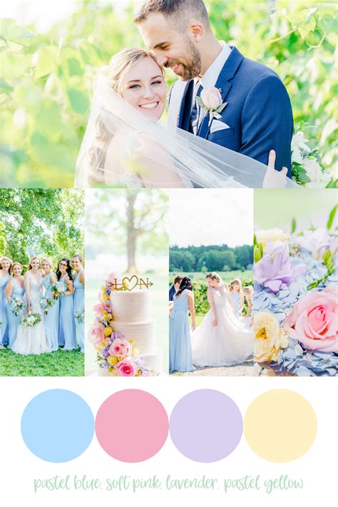 6 Wedding Color Palettes For Bright, Airy & Colorful Photos | Samantha & Mike Photography ...