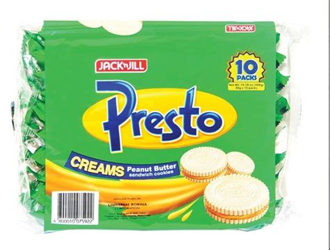 Presto Peanut Butter Cream Biscuit 30g, 6s