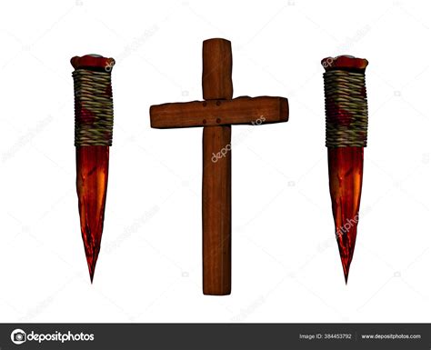 Wooden Cross Stake Weapons Vampires Stock Photo by ©dr.lange.unitybox ...