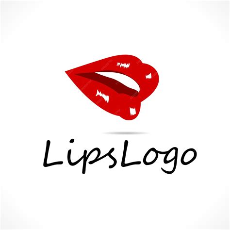 Premium Vector | Lips logo design lips vector illustration