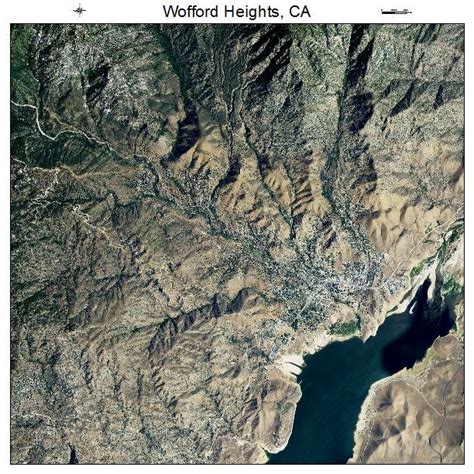 Aerial Photography Map of Wofford Heights, CA California