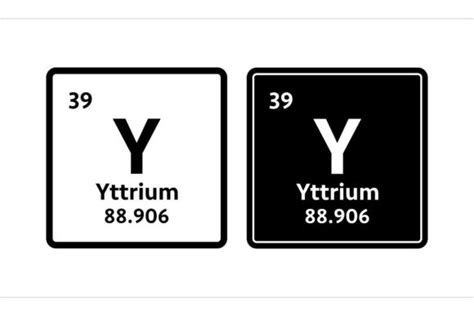 Yttrium Symbol. Chemical Element of the Graphic by DG-Studio · Creative ...