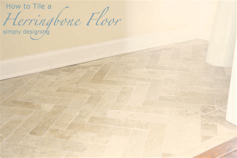 Herringbone Tile Floors { #diy #tile #thetileshop @thetileshop }