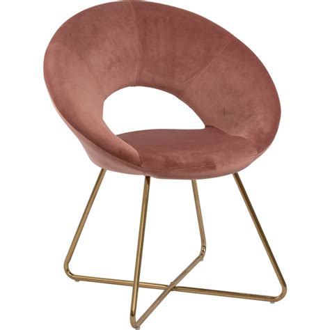 China Modern Accent Chair Pink Velvet with Golden Metal Frame Legs ...