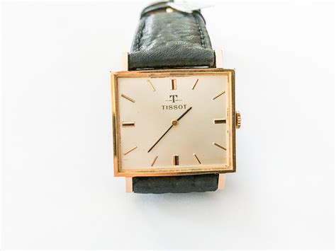 Vintage Tissot square gold plated watch manual-winding movement - Tissot