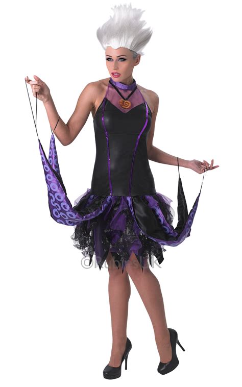 Ursula Ladies Fancy Dress Disney Little Mermaid Womens Villian Halloween Costume | eBay