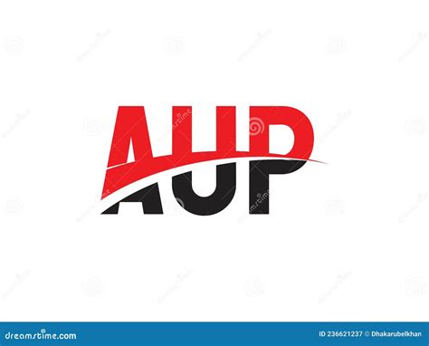 AUP Letter Initial Logo Design Vector Illustration Stock Vector ...