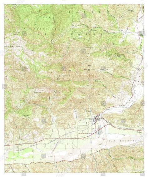 USA TIMELESS MAPS PIRU CALIFORNIA MAP Editorial Stock Photo - Stock Image | Shutterstock