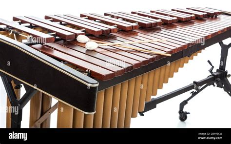 A Marimba with mallets on white Stock Photo - Alamy