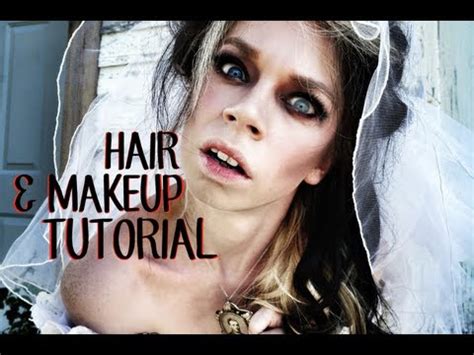 HAIR & MAKEUP TUTORIAL - GHOST BRIDE - YouTube