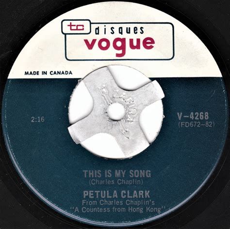 Petula Clark – This Is My Song (1967, Vinyl) - Discogs