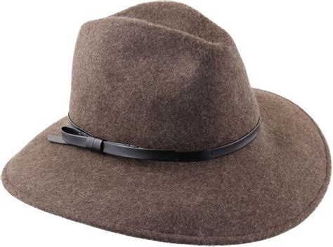 Classic Italy - Hat Wool Felt Wide Brim Women Lady Traveller - Size 55 cm - Marron-Chine: Amazon ...