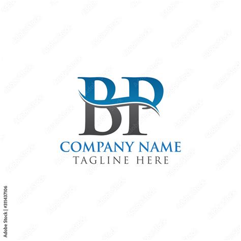 BP Letter Logo With Water Wave Business Typography Vector Template ...