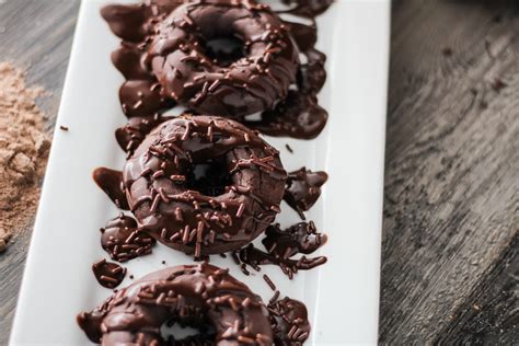 Brownie Batter Protein Donuts - Pass Me a Spoon