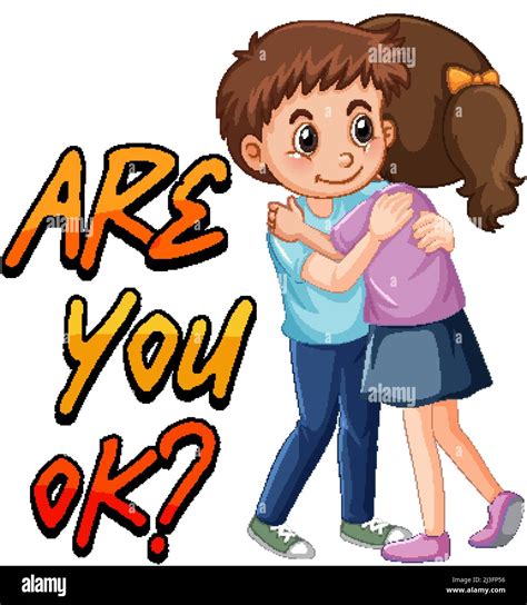 Boy and girl hugging illustration Stock Vector Image & Art - Alamy