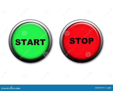 Start And Stop Buttons Stock Image - Image: 6514711