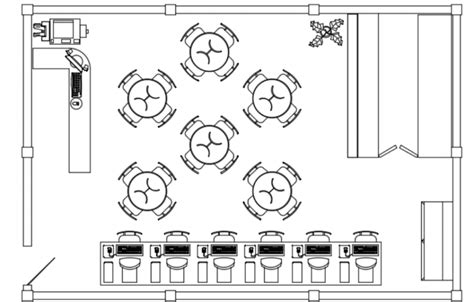 Internet Cafe Floor Plan Layout