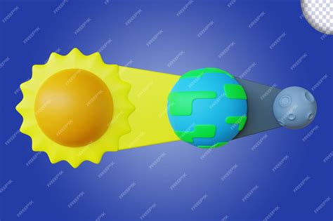 Premium PSD | 3d lunar eclipse infographic illustration