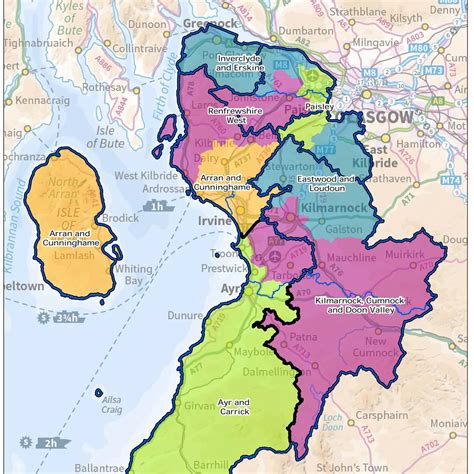 North Ayrshire Boundary Map - Carmon Allianora