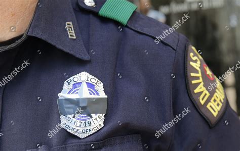 Dallas Police Department Badge Worn By Editorial Stock Photo - Stock ...