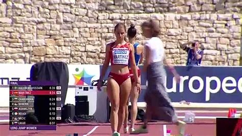 Laura Martinez Women's Long Jump Final - European Athletics U18 Championships Jerusalem 2022 ...