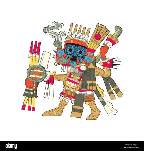 An illustration of the Aztec god Tlaloc Stock Photo - Alamy