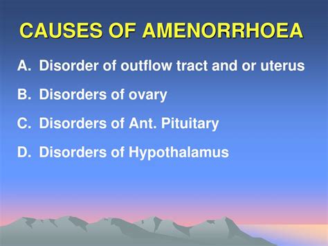 PPT - AMENORRHOEA Primary & Secondary PowerPoint Presentation, free download - ID:4552223