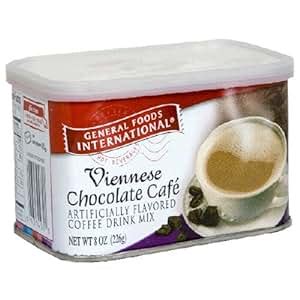 Amazon.com : General Foods International Viennese Chocolate Cafe Drink Mix, 8-Ounce Tins (Pack ...