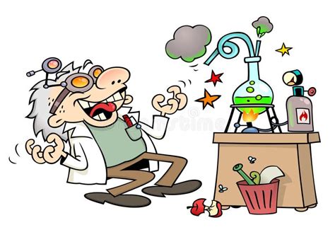 Mad Scientist Lab Cartoon