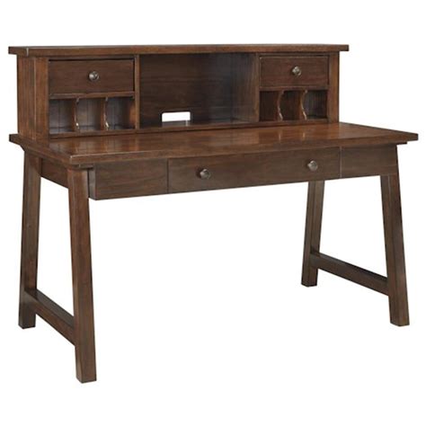 H584-48 Ashley Furniture Home Office Short Desk Hutch