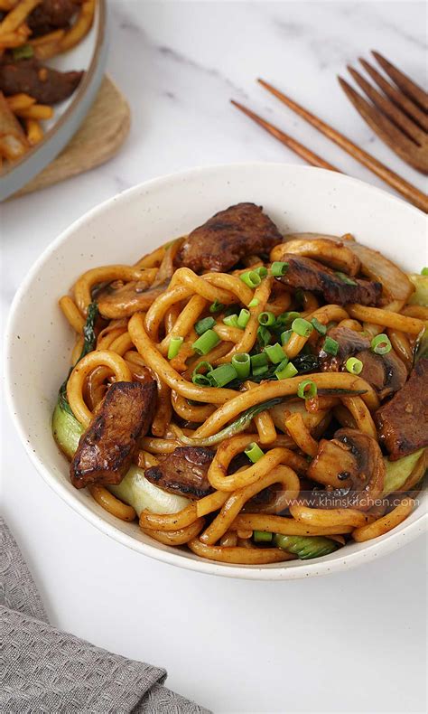 Beef Udon Stir Fry - Khin's Kitchen Yaki Udon Recipe (2024)