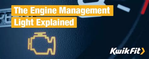 The Engine Management Light Explained | Kwik Fit