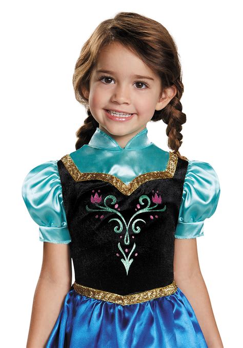 Frozen Traveling Anna Girl's Classic Toddler Costume