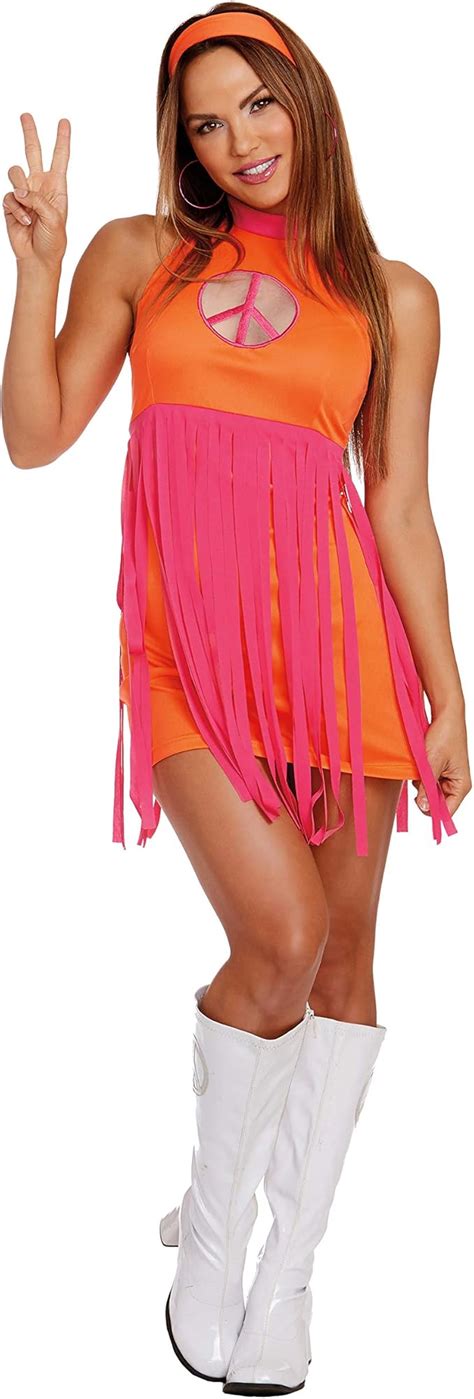 Dreamgirl Women's 11969 Adult Sized Costumes, Orange/Pink, Medium ...