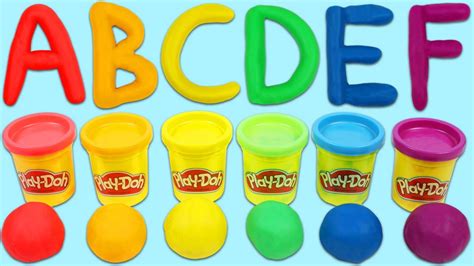 LEARN ABC's Alphabet with Play Doh Shape and Learn Letters Playset! - YouTube