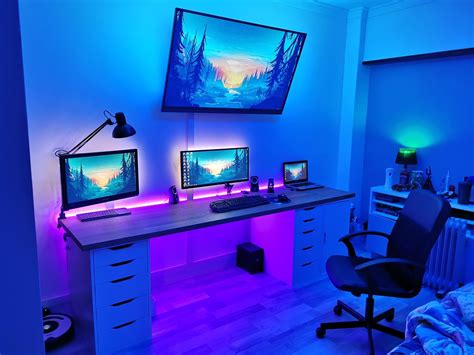 Gaming room led | Gaming room setup, Game room, Gaming bedroom ideas