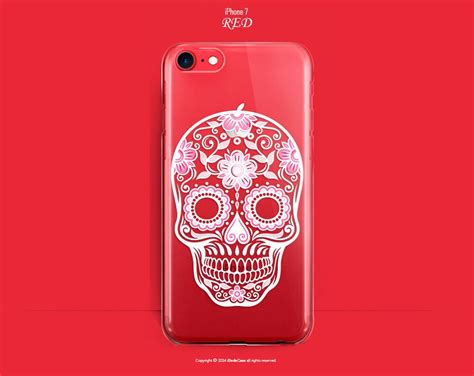 RED iPhone 7 Plus Case RED iPhone 7 Case Clear iPhone 6s Case