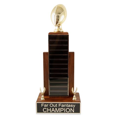 Gold Football Trophy | Life-Size Gold Football - Far Out Awards