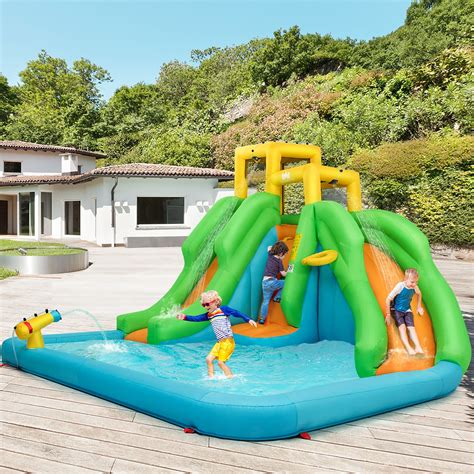 6 in 1 Inflatable Water Slide Indoor Outdoor Inflatable Water Park ...