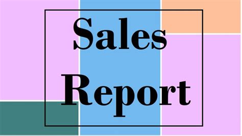 Sales Report → Free Report Examples