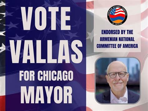 Armenian National Committee of America Endorses Paul Vallas for Chicago Mayor - Oragark