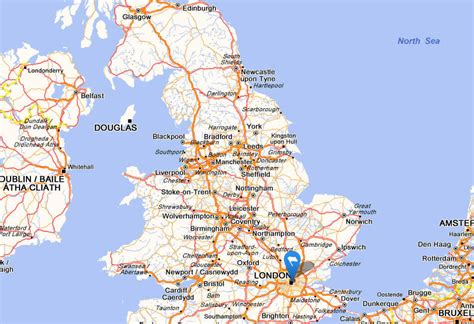 Largest Cities In England Map