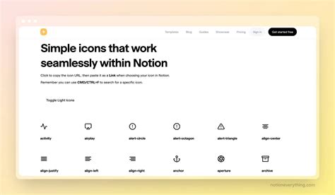 Notion icons: 15 FREE icon libraries for Notion