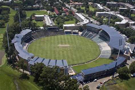 Wanderers Cricket Stadium - Aerial View Stock Photo - Image of gauteng ...