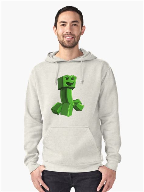 "Creeper Minecraft Hand Drawn" Pullover Hoodie by SkaryoDrawn | Redbubble