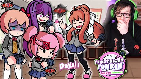 FNF Doki Doki Takeover is here and its amazing - YouTube