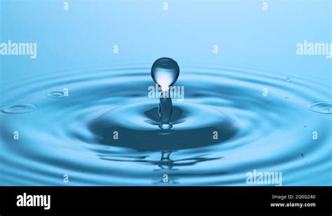 Water Drop Splash in Slow Motion Stock Video Footage - Alamy