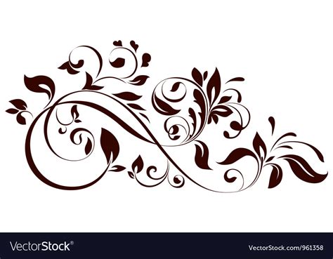 Floral ornament Royalty Free Vector Image - VectorStock