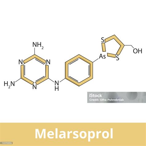 Melarsoprol Stock Illustration - Download Image Now - Arsenic, Atom, Central Nervous System - iStock