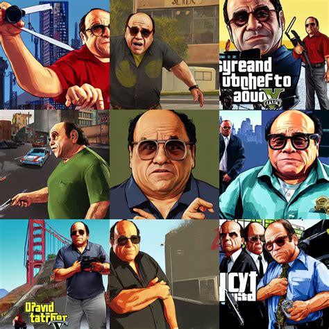 danny devito in gta v promotional art by stephen | Stable Diffusion | OpenArt